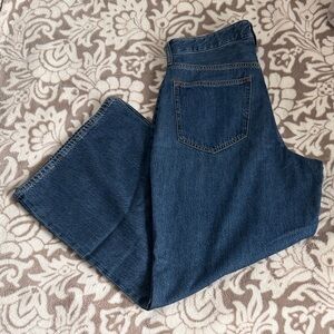 Abercrombie & Fitch Dark Blue Wide Leg Jeans